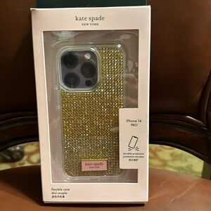 iPhone 14 Pro Kate Spade rose gold phone case new still in box
